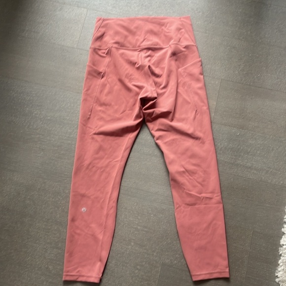 Lululemon Wunder Train High-Rise Tight with Pockets 25"  Size 10 Brier Rose - Picture 3 of 6